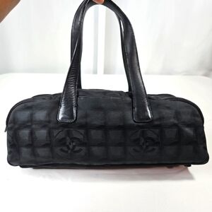 Chanel Black Travel Line Vintage Purse